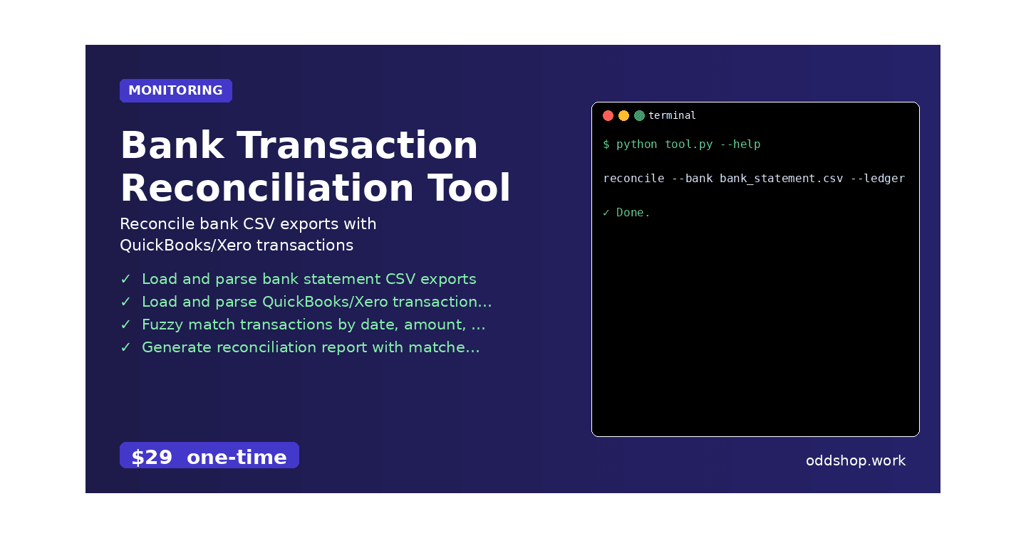 How to Automate Bank Transaction Reconciliation with Python