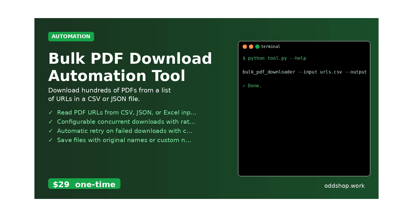 How to Automate Bulk PDF Downloads with Python