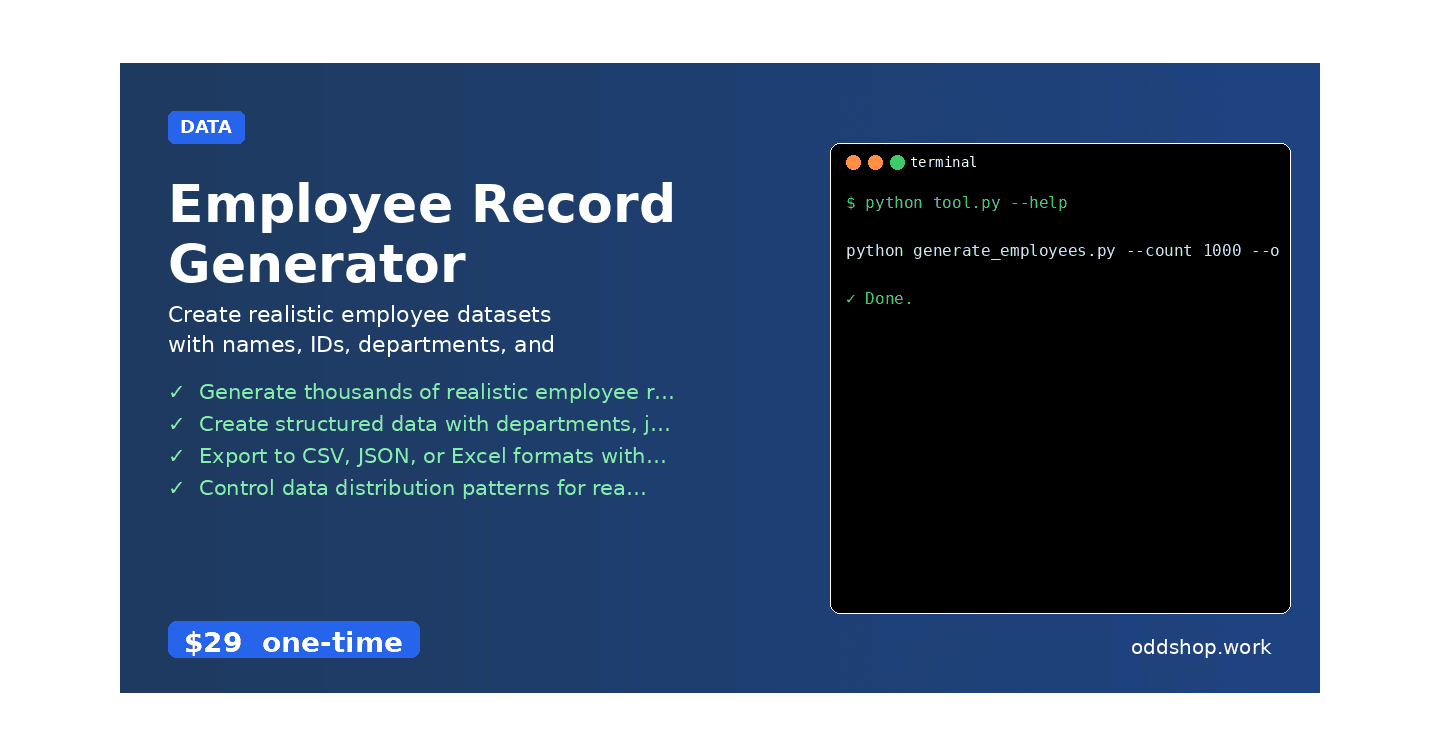 How to Automate Employee Record Generator with Python