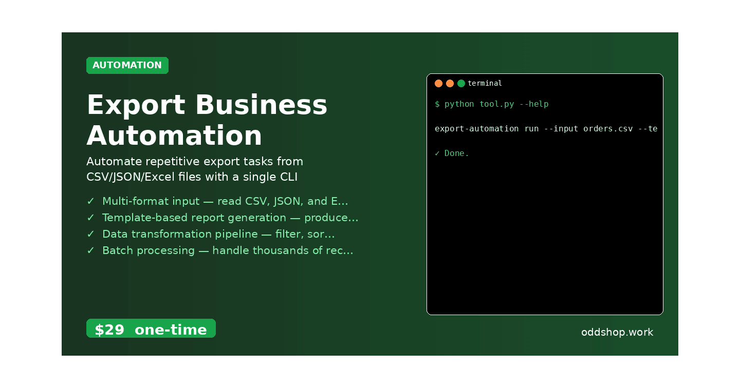 How to Automate Business Data Export with Python Scripts