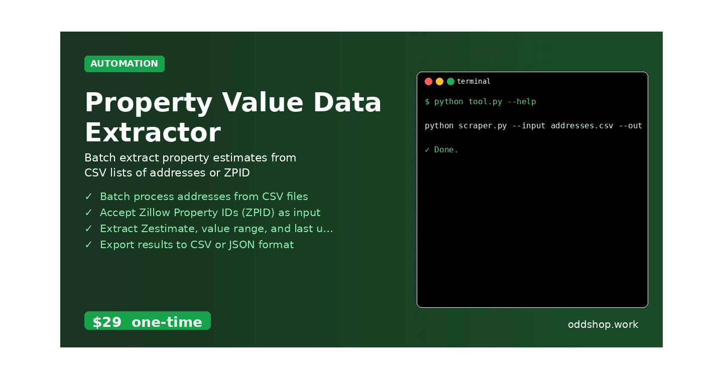 How to Extract Property Values with Python Automation