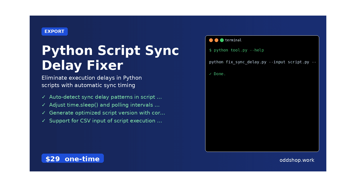 How to Fix Python Script Sync Delays on Linux and Mac
