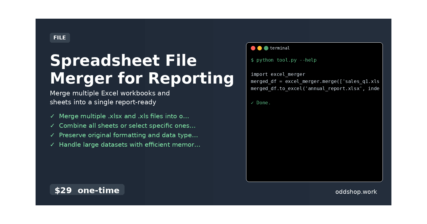 How to Merge Multiple Excel Files with Python Automation